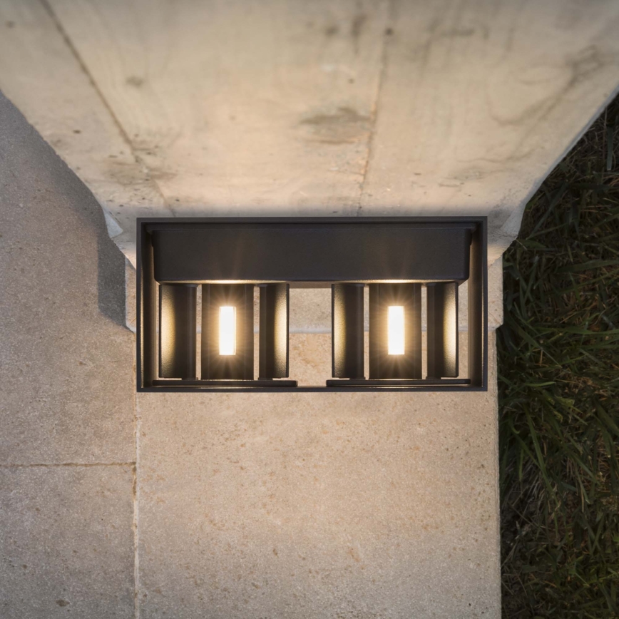 Ideal Lux - LED Vonkajšie nástenné svietidlo ATOM LED/25W/230V CRI 90 IP54 antracit
