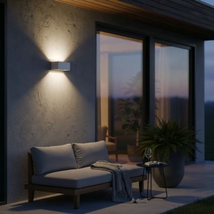 Ideal Lux - LED Vonkajšie nástenné svietidlo ATOM LED/25W/230V CRI 90 IP54 biela