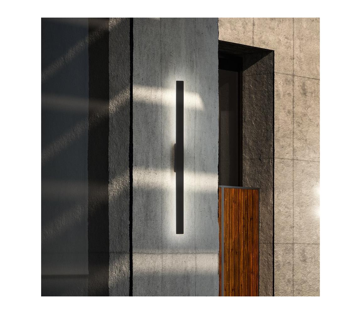Ideal Lux - LED vonkajšie nástenné svietidlo LINEA LED/20W/230V CRI 90 104 cm IP54 čierne 313498