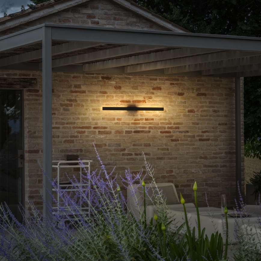 Ideal Lux - LED vonkajšie nástenné svietidlo LINEA LED/20W/230V CRI 90 104 cm IP54 čierne