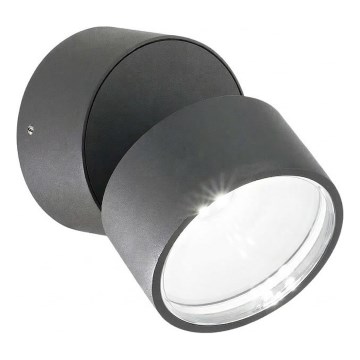 Ideal Lux - LED Vonkajšie nástenné svietidlo OMEGA LED/7W/230V CRI 90 IP54 antracit