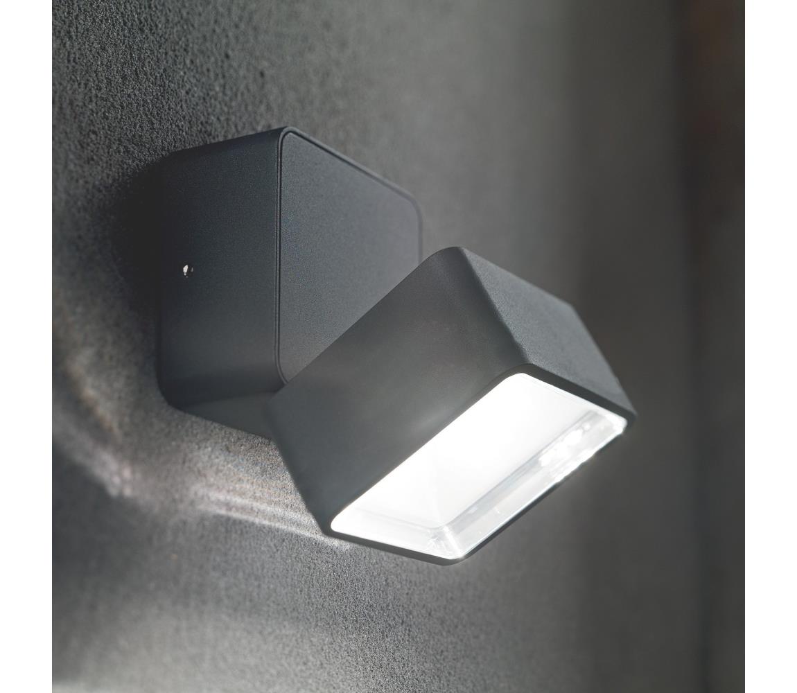Ideal Lux -LED Vonkajšie nástenné svietidlo OMEGA LED/7W/230V CRI 90 IP54 antracit 285511