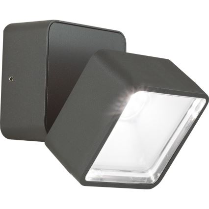 Ideal Lux - LED vonkajšie nástenné svietidlo OMEGA LED/7W/230V CRI 90 IP54 antracit