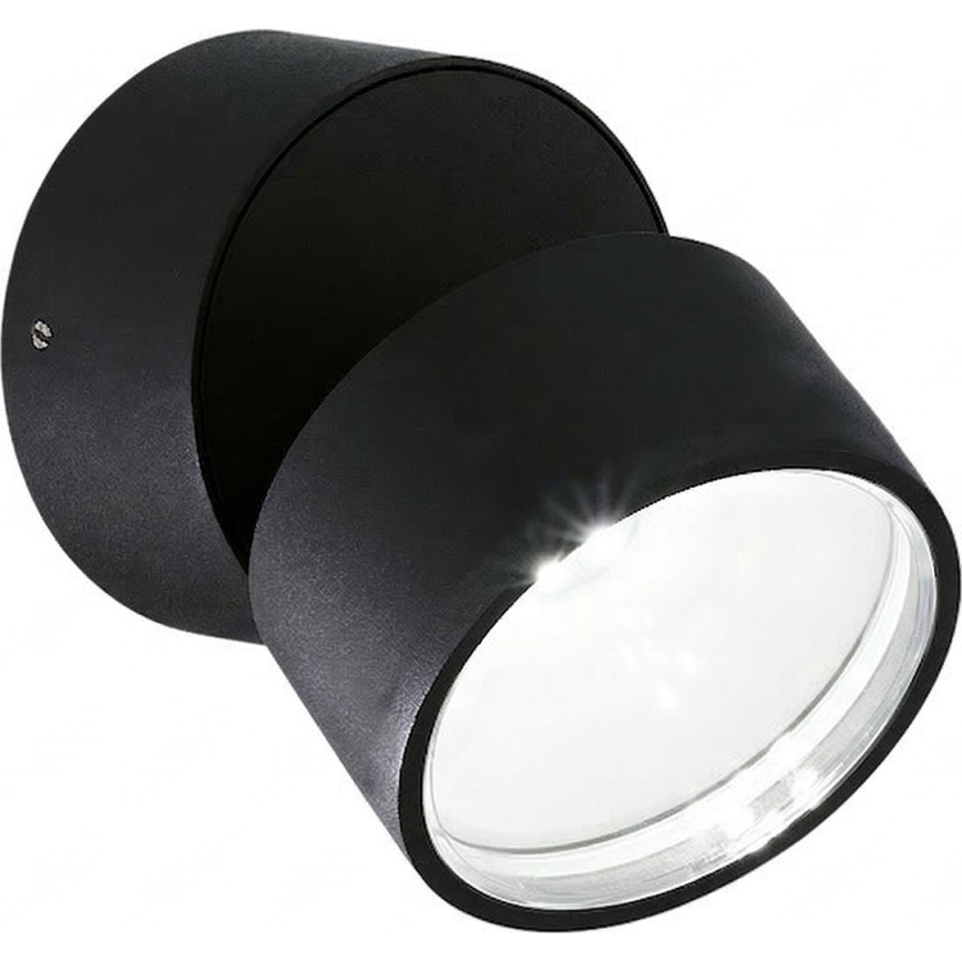 Ideal Lux - LED Vonkajšie nástenné svietidlo OMEGA LED/7W/230V CRI 90 IP54 čierna
