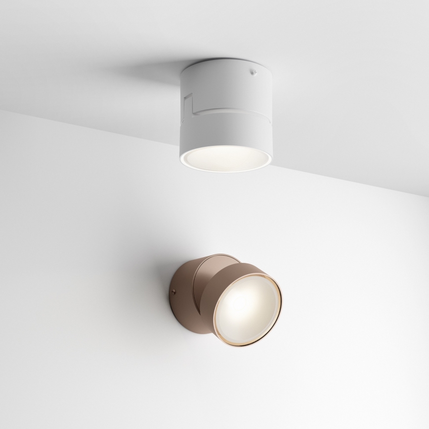 Ideal Lux - LED Vonkajšie Nástenné Svietidlo OMEGA LED/7W/230V CRI 90 IP54 hnedé