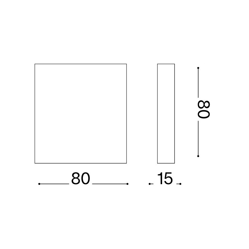 Ideal Lux - LED Vonkajšie nástenné svietidlo POST-IT LED/3W/12V CRI 90 biela