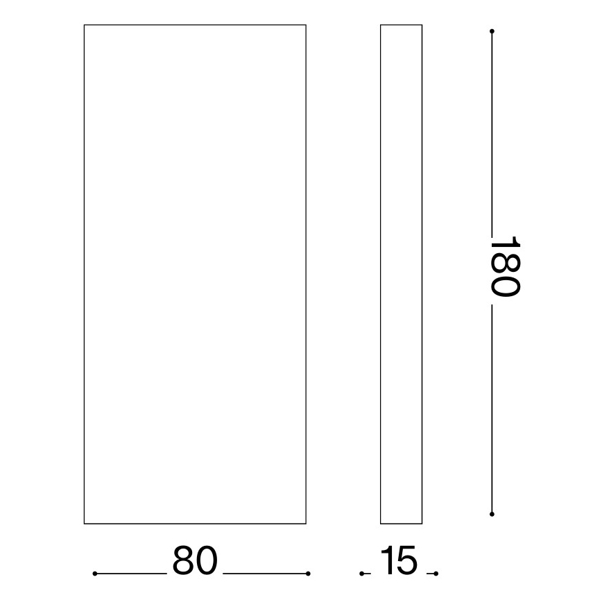 Ideal Lux - LED vonkajšie nástenné svietidlo POST-IT LED/6W/12V CRI 90 mosadz