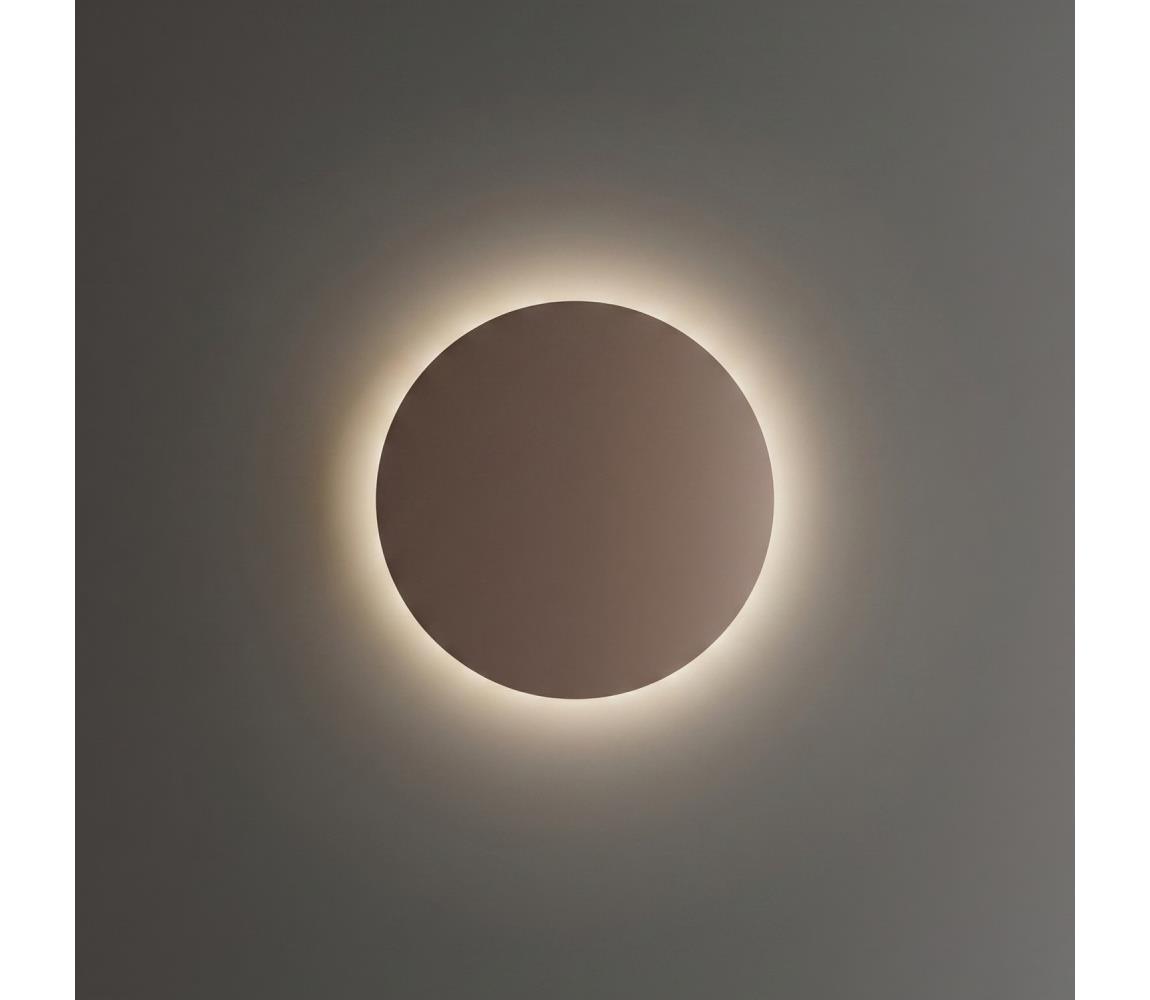 Ideal Lux - LED vonkajšie nástenné svietidlo PUNTO LED/12W/230V CRI priemer 24 cm IP54 hnedá 328539