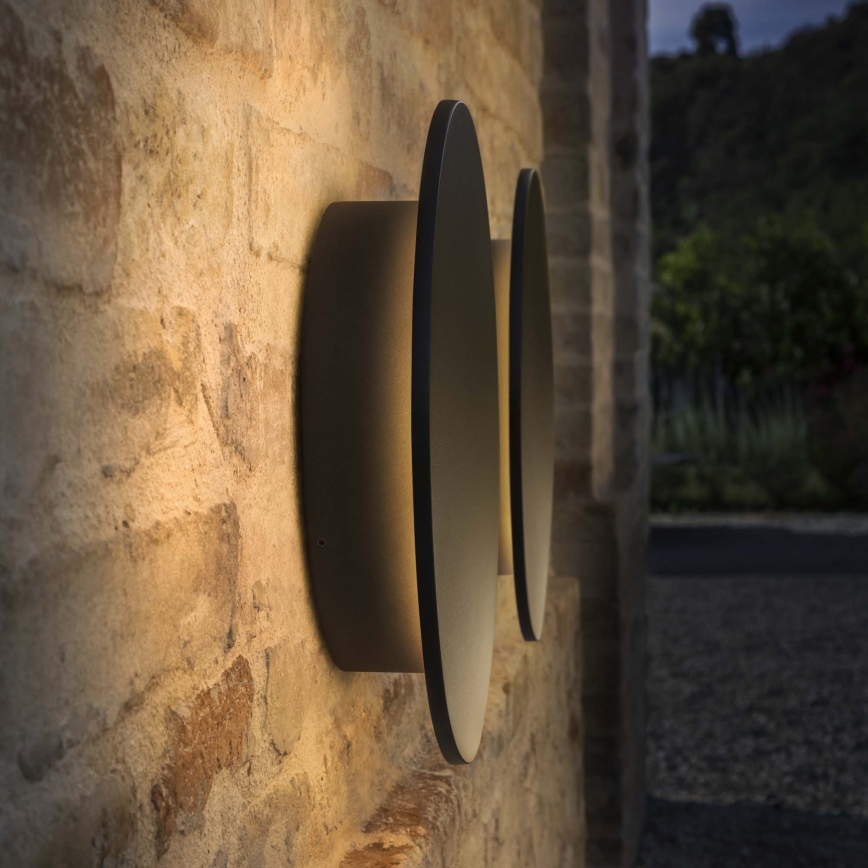 Ideal Lux - LED vonkajšie nástenné svietidlo PUNTO LED/16W/230V CRI 90 pr. 30 cm IP54 čierne