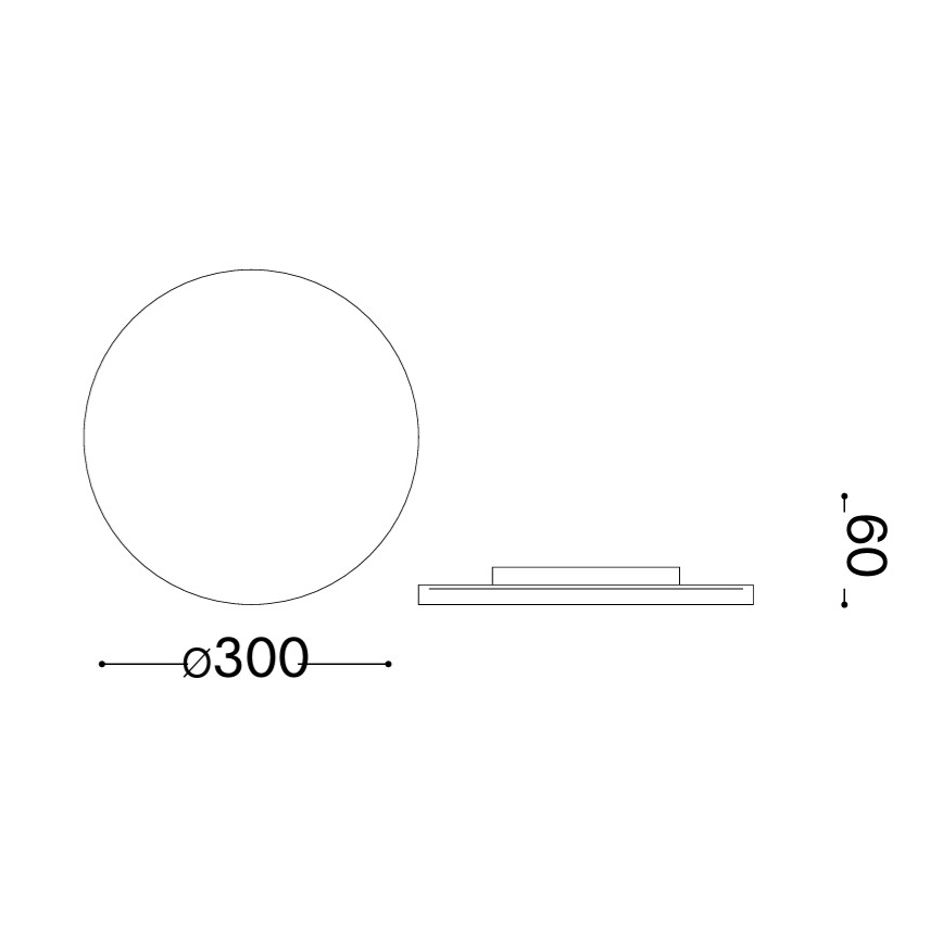 Ideal Lux - LED vonkajšie nástenné svietidlo PUNTO LED/16W/230V CRI 90 pr. 30 cm IP54 čierne