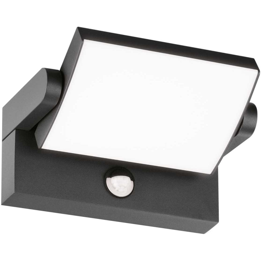 Ideal Lux - LED Vonkajšie nástenné svietidlo so senzorom SWIPE LED/21W/230V CRI 90 IP54 antracit