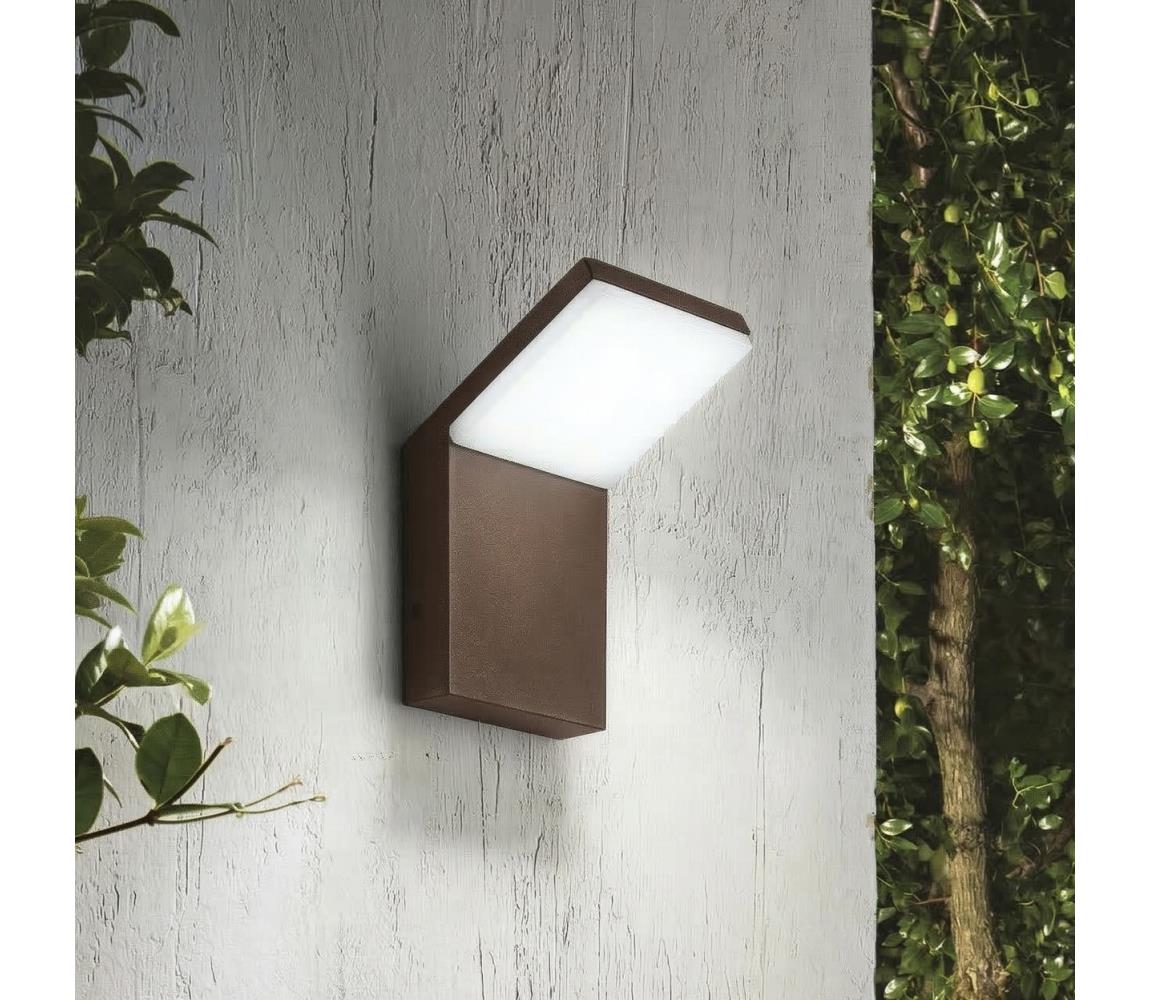 Ideal Lux - LED vonkajšie nástenné svietidlo STYLE LED/8,5W/230V 3000K CRI 90 IP54 hnedé 322704
