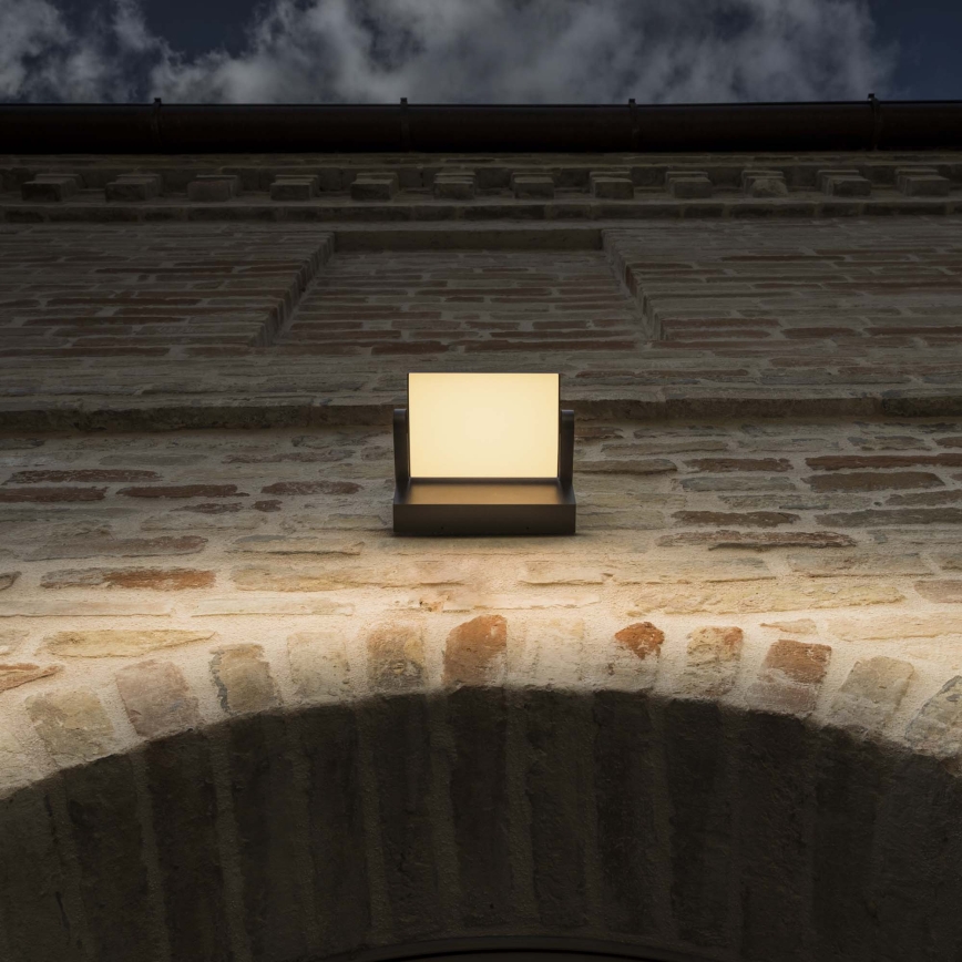 Ideal Lux - LED Vonkajšie nástenné svietidlo SWIPE LED/21W/230V CRI 90 IP54 hnedá