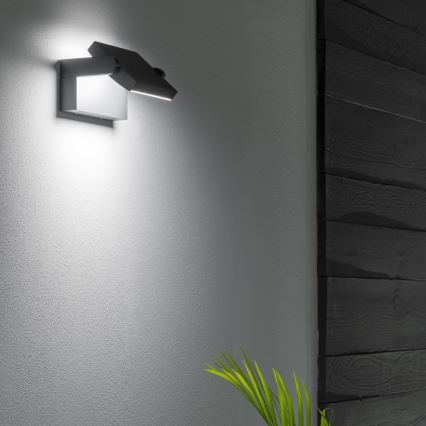 Ideal Lux - LED Vonkajšie nástenné svietidlo SWIPE LED/21W/230V CRI 90 IP54 antracit
