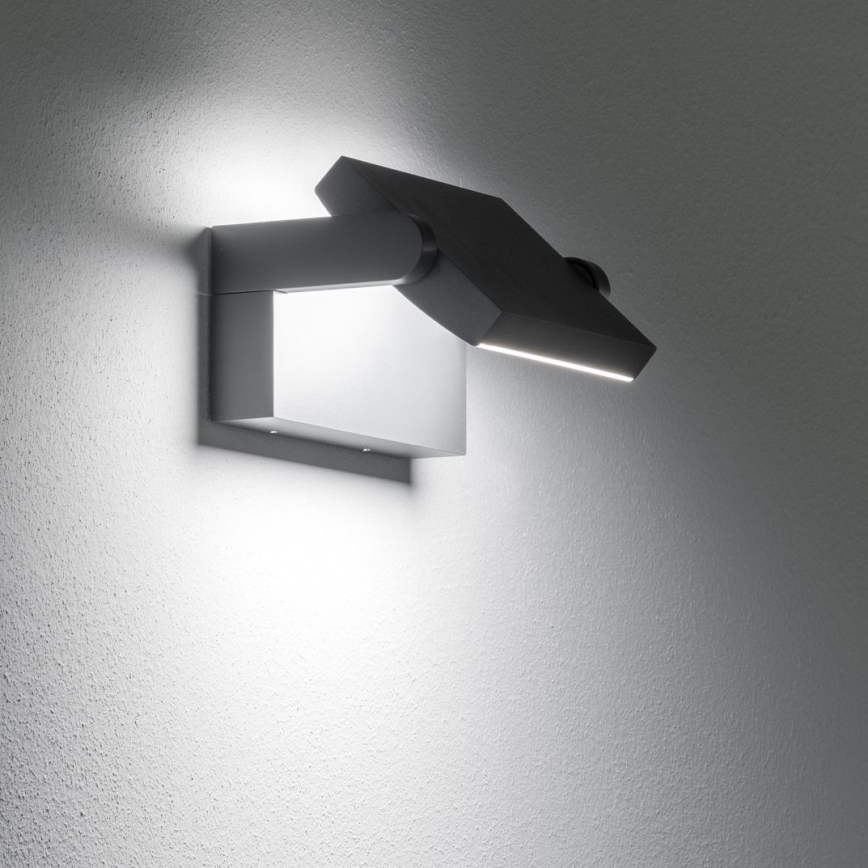 Ideal Lux - LED Vonkajšie nástenné svietidlo SWIPE LED/21W/230V CRI 90 IP54 čierna