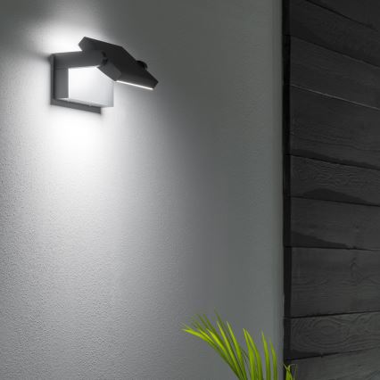 Ideal Lux - LED Vonkajšie nástenné svietidlo SWIPE LED/21W/230V CRI 90 IP54 čierna