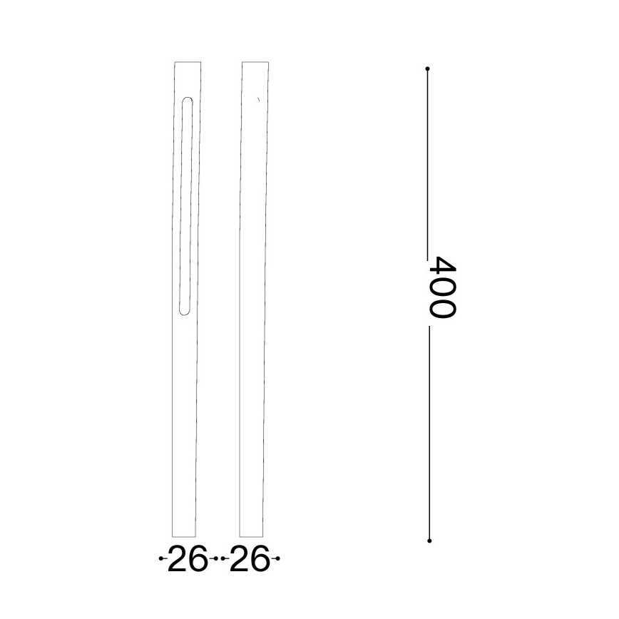 Ideal Lux - LED vonkajšie svietidlo JEDI LED/7W/230V 40 cm CRI 90 IP65 antracit