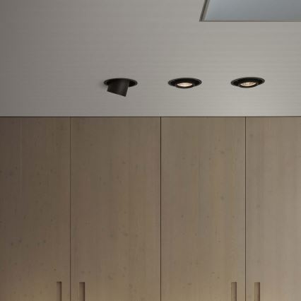 Ideal Lux - LED zapustené bodové svietidlo NOVA LED/12W/230V 4000K CRI 90 pr. 10 cm čierna