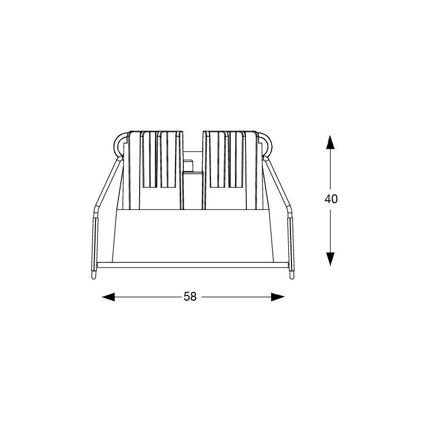 Ideal Lux - LED zapustené svietidlo GAME TRIM LED/5,5W/230V 3000K CRI 90 pr. 5,8 cm biela