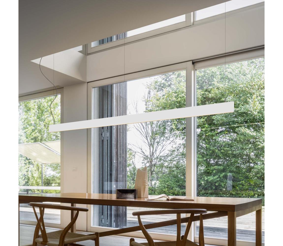Ideal Lux - LED závesný luster na lanku LINUS LED/32W/230V 4000K CRI 90 120 cm biela 268231