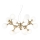 Ideal Lux - Luster na lane NODI 15xE14/28W/230V pr. 105 cm mosadz/biela