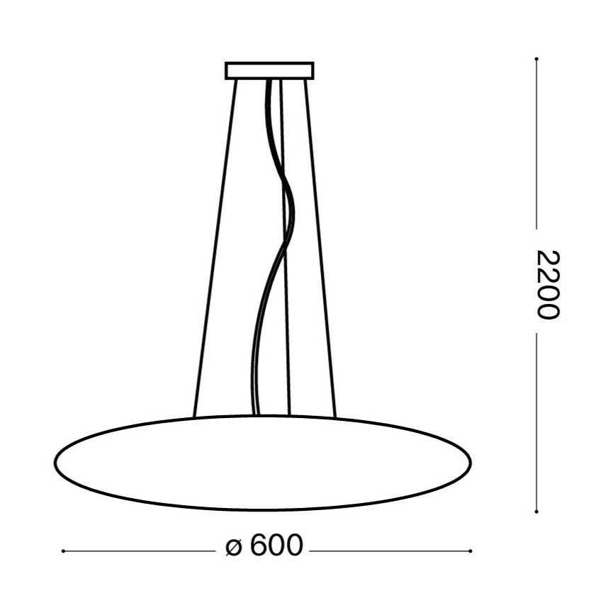 Ideal Lux - Luster na lankách GLORY 5xE27/60W/230V priemer 60 cm biela