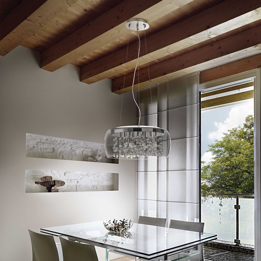 Ideal Lux - Luster na lanku AUDI 5xG9/40W/230V dymová