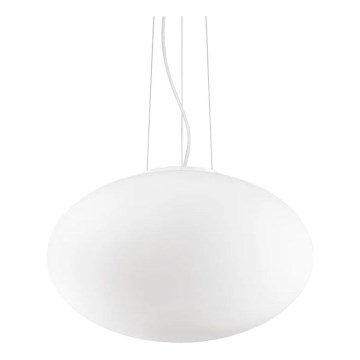 Ideal Lux - Luster na lanku CANDY 1xE27/42W/230V pr. 50 cm biela