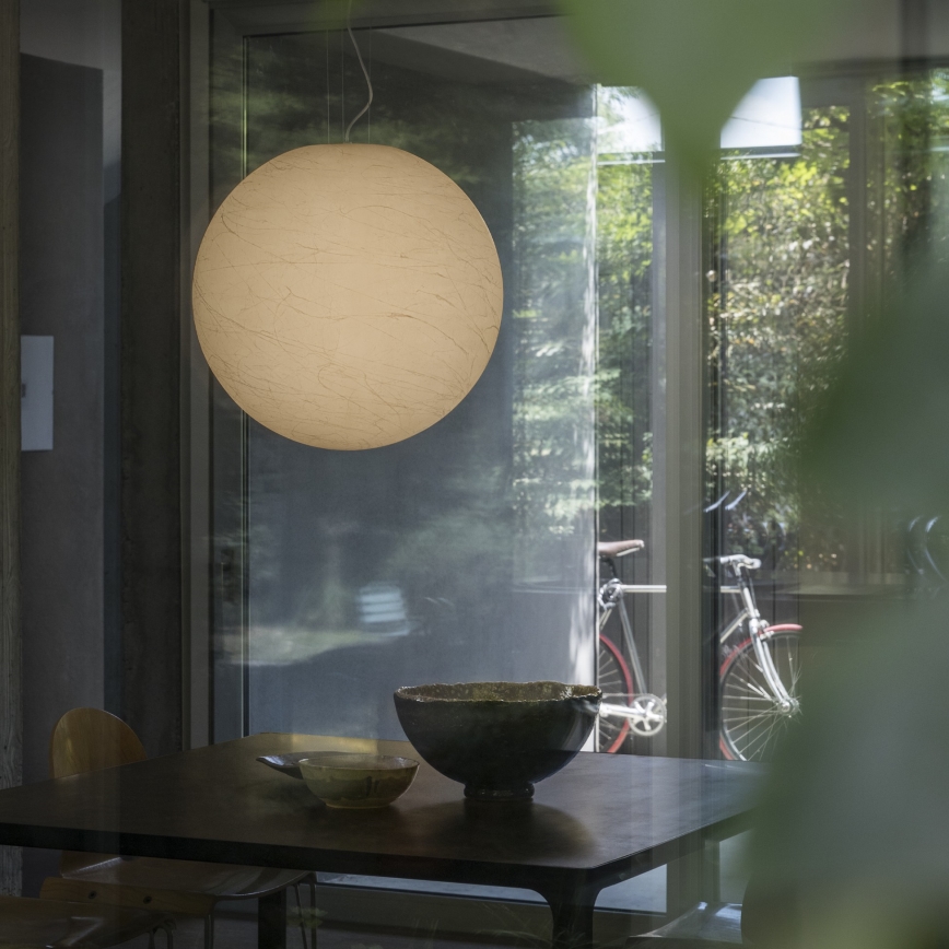 Ideal Lux - Luster na lanku CARTA 1xE27/25W/230V pr. 30 cm biela