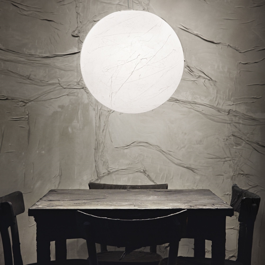 Ideal Lux - Luster na lanku CARTA 1xE27/25W/230V pr. 40 cm biela
