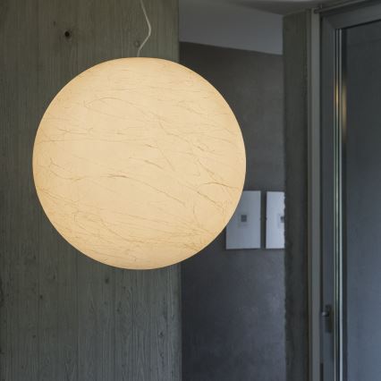 Ideal Lux - Luster na lanku CARTA 1xE27/25W/230V pr. 50 cm biela
