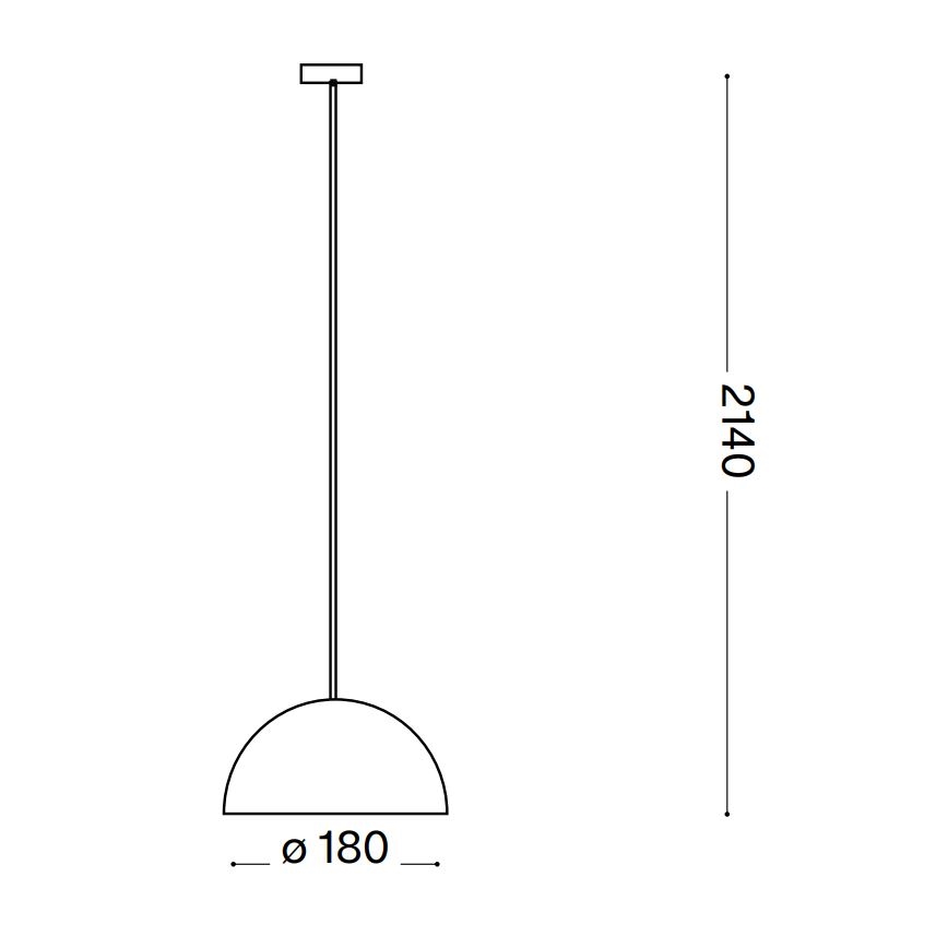 Ideal Lux - Luster na lanku FOLK 1xE27/60W/230V pr. 18 cm hnedá