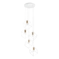 Ideal Lux - Luster na lanku ICE 5xE27/60W/230V pr. 50 cm biela