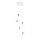 Ideal Lux - Luster na lanku ICE 5xE27/60W/230V pr. 50 cm biela
