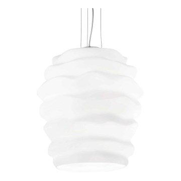 Ideal Lux - Luster na lanku KARMA 1xE27/60W/230V pr. 38 cm biela