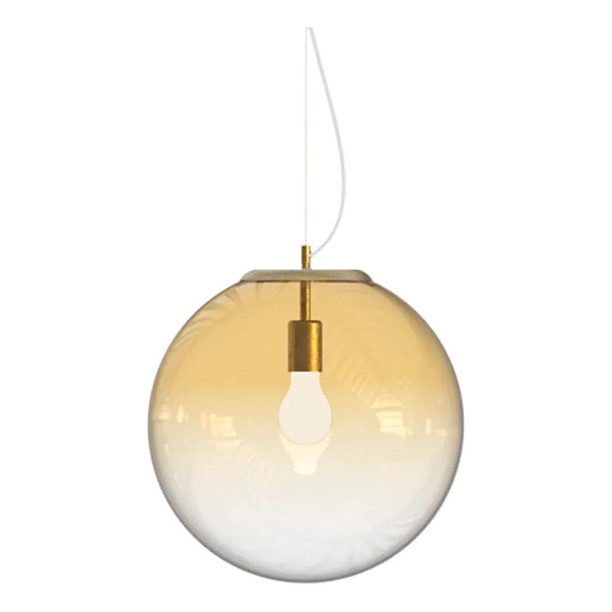 Ideal Lux - Luster na lanku MAPA 1xE27/42W/230V pr. 40 cm zlatá/dymová