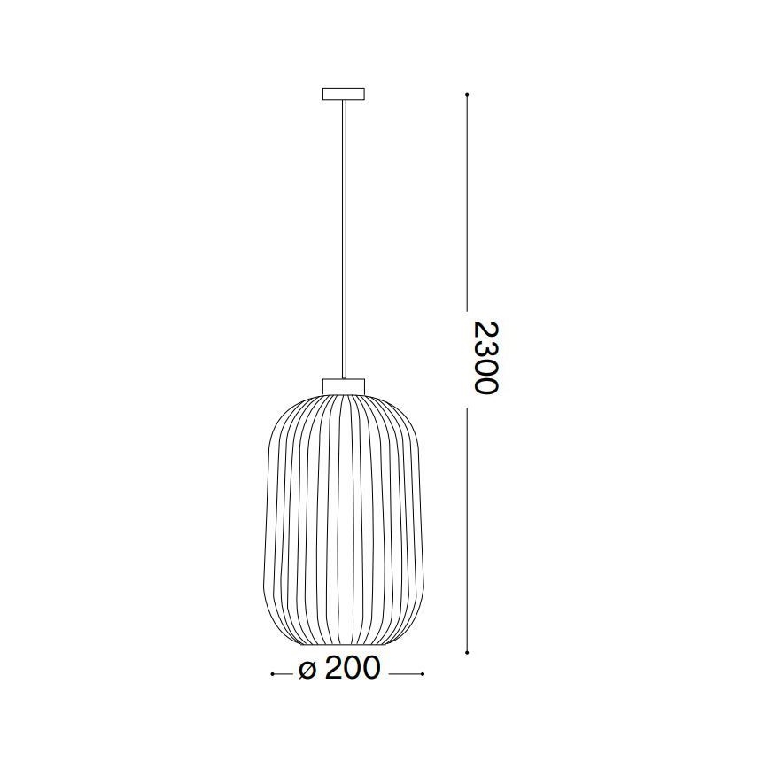 Ideal Lux - Luster na lanku MINT 1xE27/60W/230V pr. 20 cm zelená