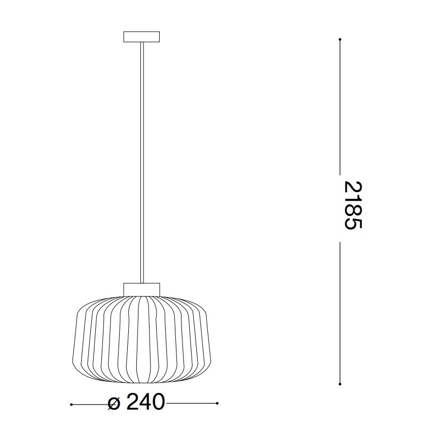 Ideal Lux - Luster na lanku MINT 1xE27/60W/230V pr. 24 cm číra