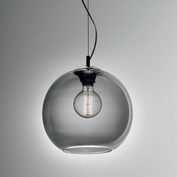 Ideal Lux - Luster na lanku NEMO 1xE27/42W/230V pr. 30 cm dymová