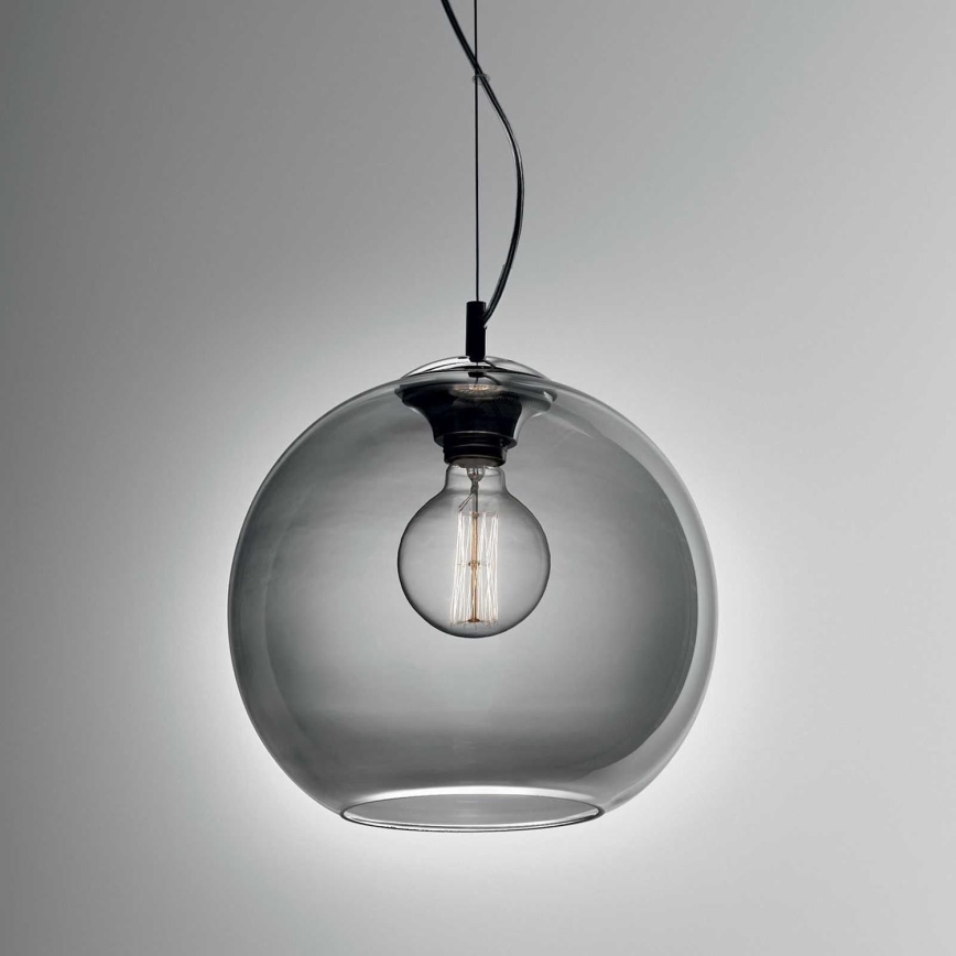 Ideal Lux - Luster na lanku NEMO 1xE27/42W/230V pr. 30 cm dymová