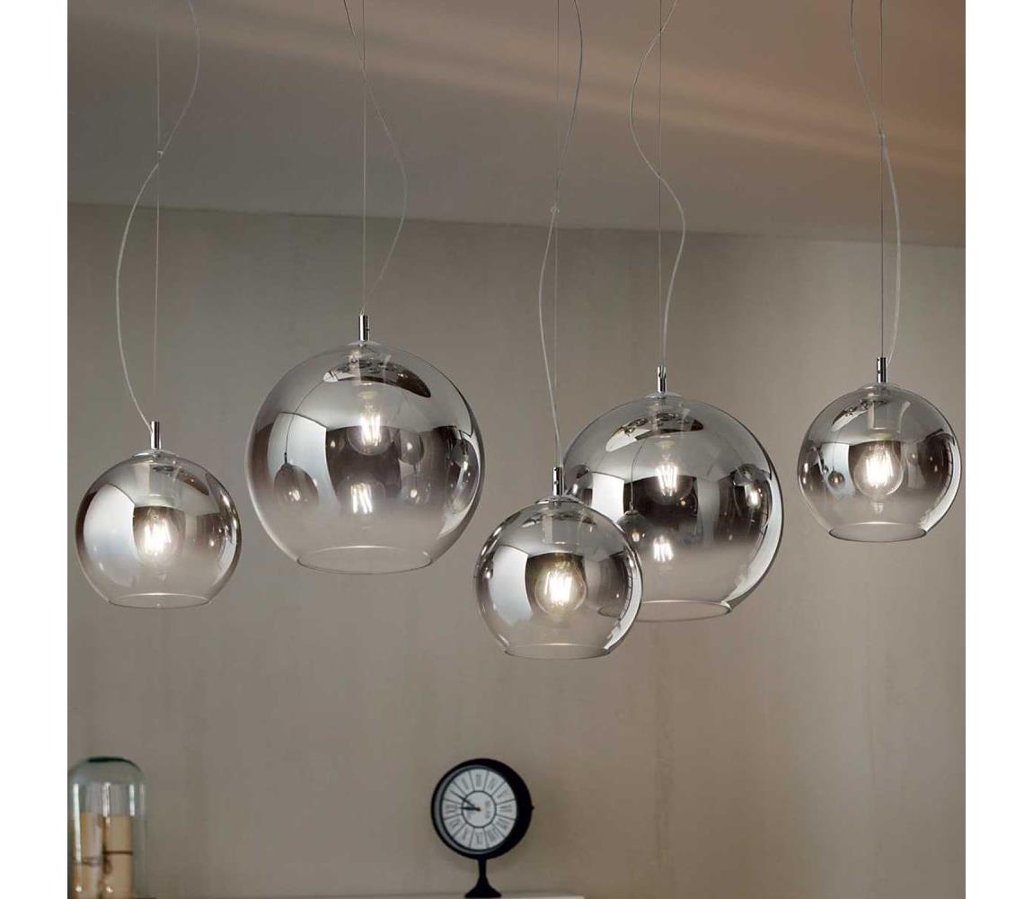 Ideal Lux - Luster na lanku NEMO PLUS 5xE27/42W/230V lesklý chróm/dymovo sivá 138305