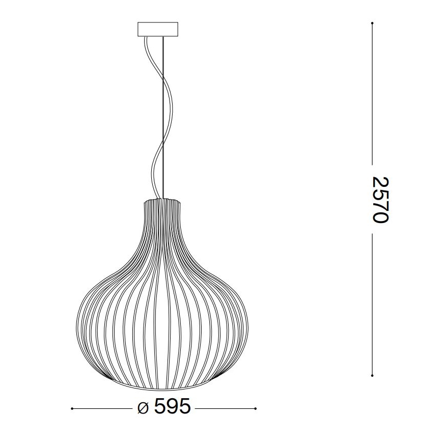 Ideal Lux - Luster na lanku ONION 1xE27/60W/230V pr. 59,5 cm