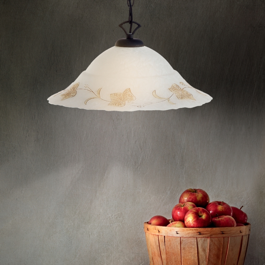 Ideal Lux 021430 - Lustr na řetězu FOGLIA 1xE27/60W/230V