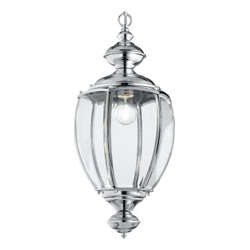 Ideal Lux - Luster na reťazi 1xE27/60W/230V pr. 25 cm lesklý chróm