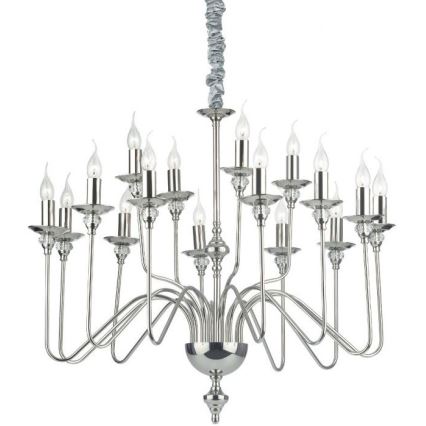Ideal Lux - Luster na reťazi ARTU 16xE14/40W/230V pr. 90 cm lesklý chróm
