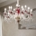 Ideal Lux - Luster na reťazi BARONET 15xE14/40W/230V pr. 88 cm červená
