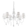 Ideal Lux - Luster na reťazi BLANCHE 6xE14/40W/230V pr. 75 cm biela