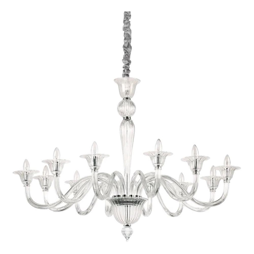Ideal Lux - Luster na reťazi BRIGITTA 12xE14/40W/230V pr. 120 cm číra
