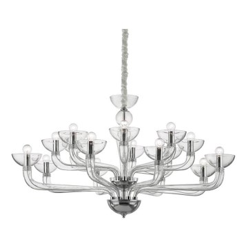 Ideal Lux - Luster na reťazi CASANOVA 16xE14/40W/230V pr. 120 cm číra