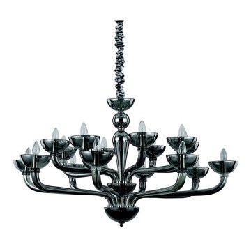 Ideal Lux - Luster na reťazi CASANOVA 16xE14/40W/230V pr. 120 cm šedá